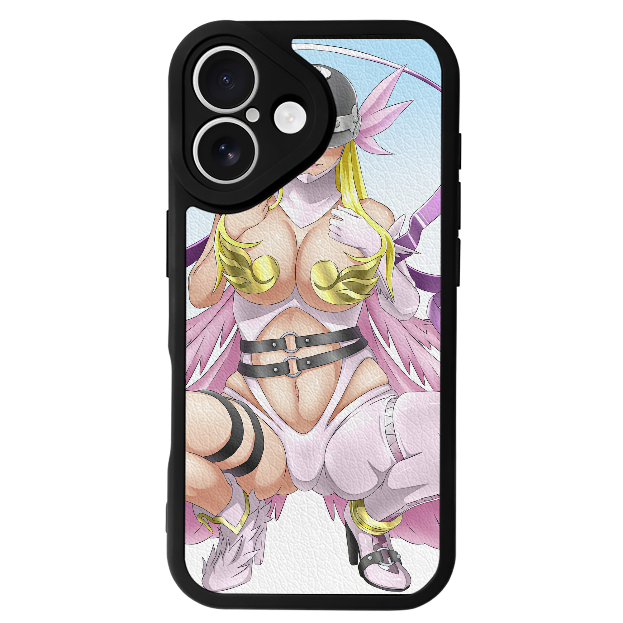 （画像用） Digimon デジタルモンスター/デジモン 【iPhone 16シリーズ対応】シリコンスマホケース（レザー調） 材質：シリコン